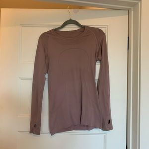 Mauve Long Sleeve Lululemon Swiftly Tech